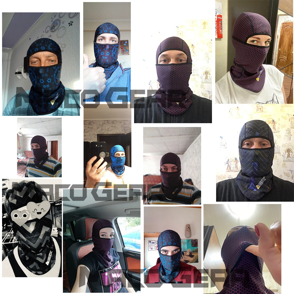 Winter Polar Fleece Warm Full Face Mask Ski Balaclava Cycling Scarf Windproof Running Bicycle Snowboard Sports Hat Men Women