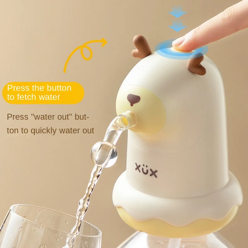 New Electric Water Pump Intelligent Water Pressure Device Cartoon Electric Water Dispenser Mini Fully Automatic Water Dispenser