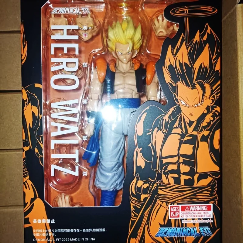 

In Stock Demoniacal Fit Gogeta Figure Dragon Ball Z SHF Super Saiyan Blue Hero Waltz Gogeta The Supreme Dance Anime Figure Toys