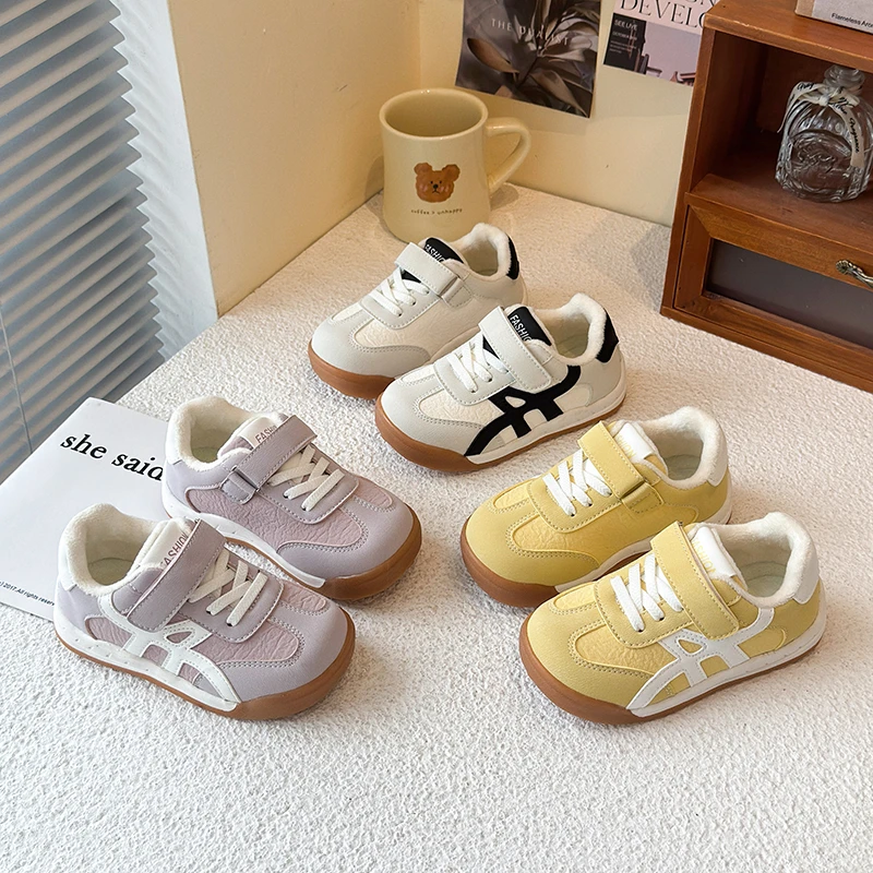 

2025 Spring Lightweight and comfortable New Kid's Casual Shoes Shoes Girl's Fashion Board Shoes Children's Soft Sneakers