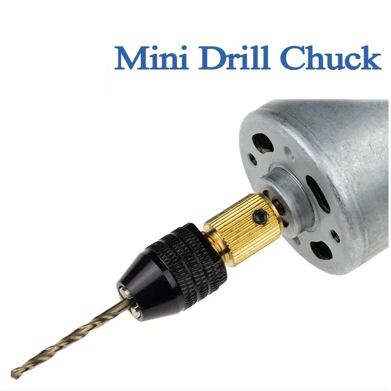 Mini Drill Chuck Mandril Cartridge Engraver Collet Chuck Electric Motor Shaft Fixture Clamp 0.5-3.2mm Quick Change Chuck