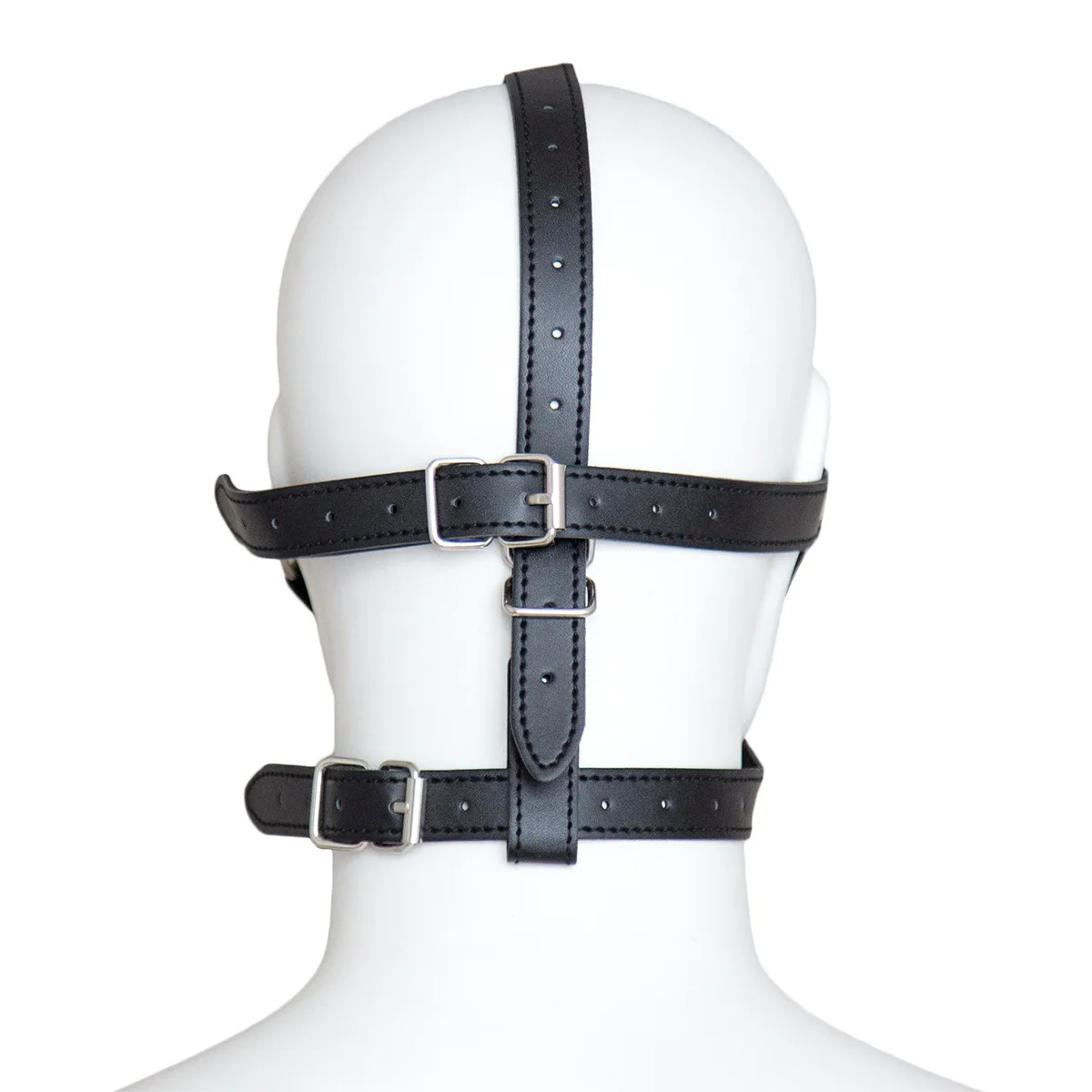 Couple Mouth Gag Eye Patch BDSM Bondage Gear Adult SM Slave Erotic Games Role Play Harness 18+ Fetish Toy Mouth Ball Eye Blinder view 6