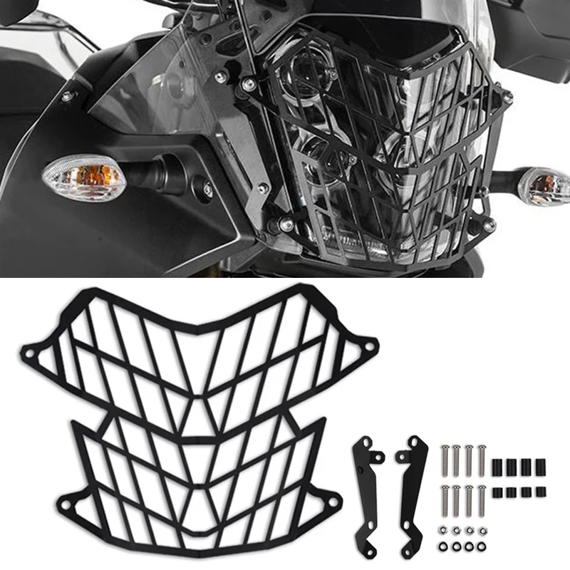 

Motorcycle Front Headlight Head Light Guard Protector Cover Protection Grille For Tenere 700 Tenere700 T700 XTZ700 2019-2024