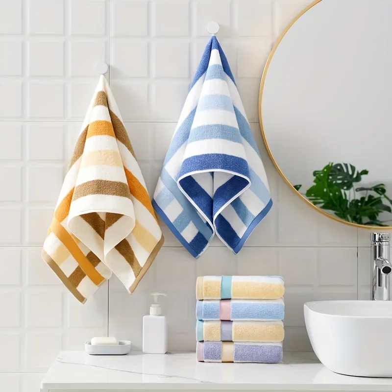 6pcs Color Cotton Thickened Face Towel, Highly Absorbent Towels for  Bath Sauna Spa Sports Men & Women,Bathroom Supplies, Towels