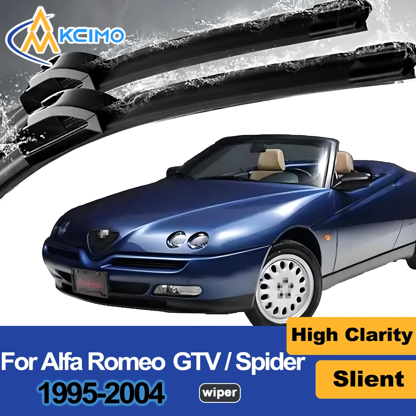 

2PCS New Front Windshield Wiper Blade for Alfa Romeo GTV / Spider 916 1995-2004 Front Windshield Auto Wipers Blade Accessories