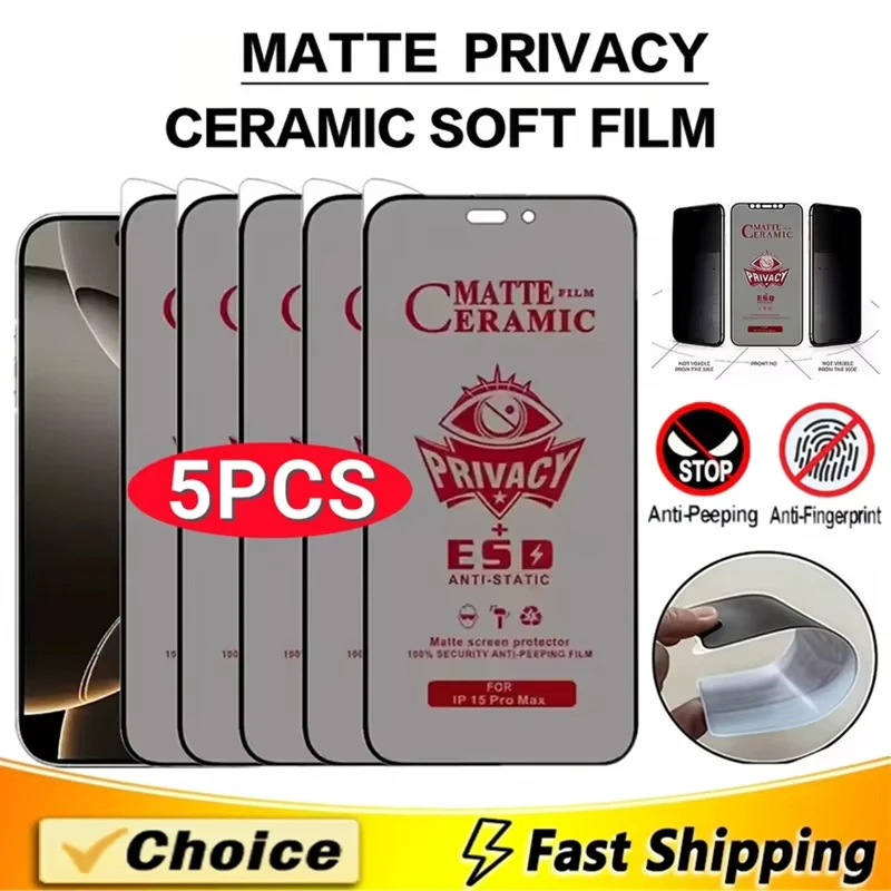 Matte Ceramic Privacy Screen Protector For Samsung S25 S24 S26 Ultra A56 A55 A16 A17 A37 A07 A26 A57 A36 S22 S23 Anti Spy Fil 05