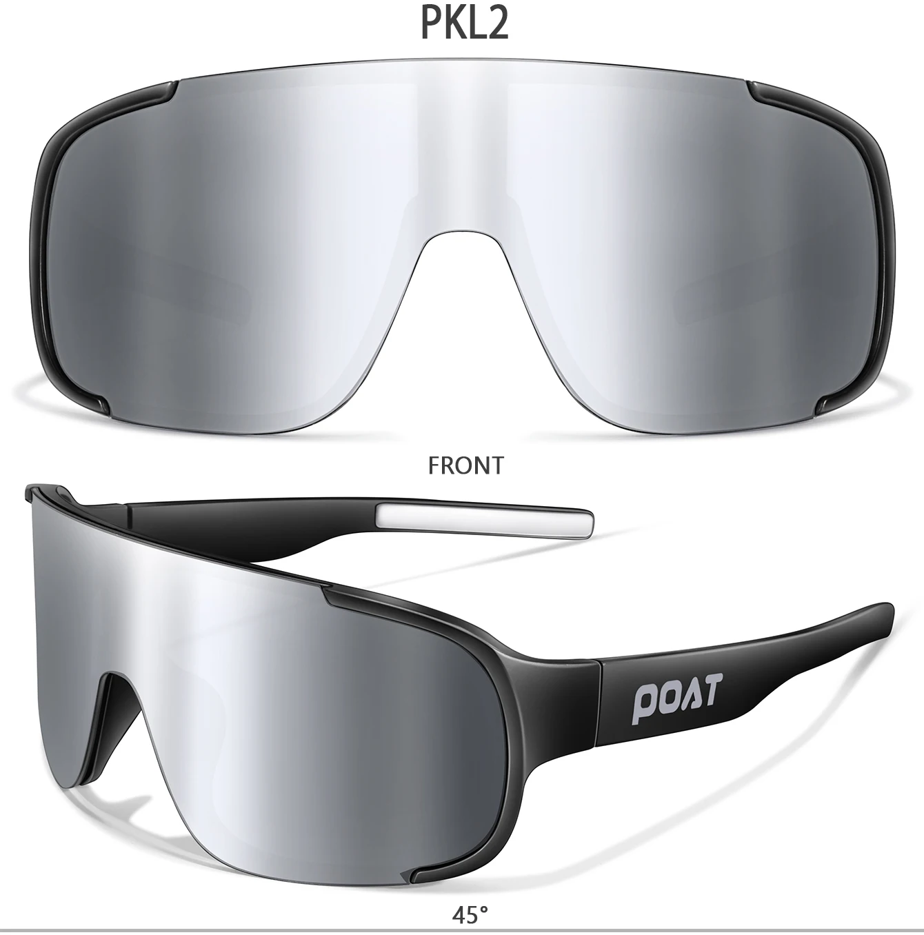 POAT UV400 Fahrrad-Sonnenbrille für Männer und Frauen - Winddichte MTB-Bike-Sportbrille zum Angeln und für Outdoor-Aktivitäten – Detail 5