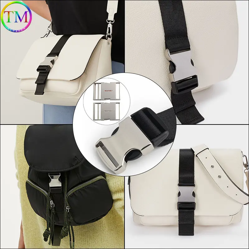 Hebillas de liberación rápida para bolsos, accesorios de costura de plástico contorneado, hebilla de separación lateral ajustable, 5-30 piezas