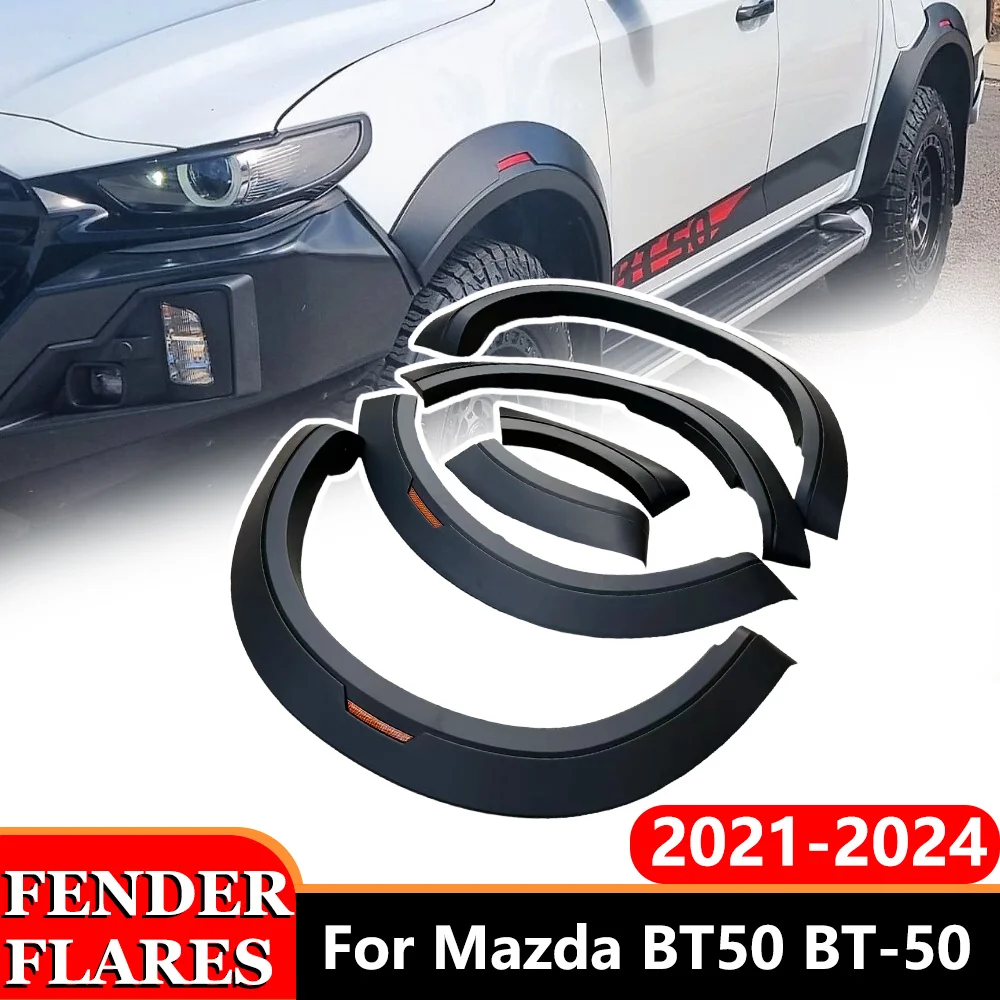 

Fender Flares Wheel Arch for Mazda BT50 2021-2024 With Reflective Marker​ Mudguards Double Cabin Pickup Off road Accessories