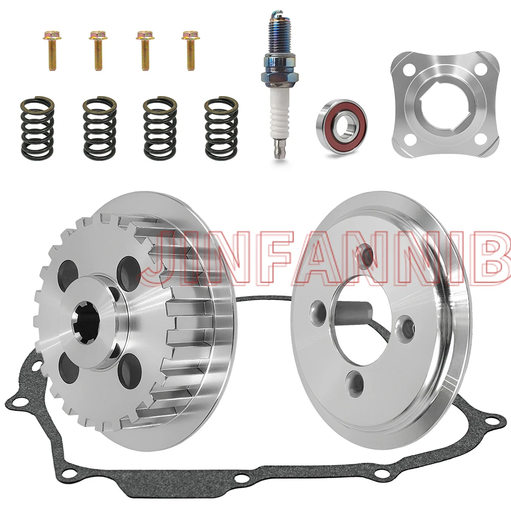 for Honda CRF100F 2004-2010 2011 2012 2013 Clutch Pressure Plates Kit & Center Inner Hub Gasket