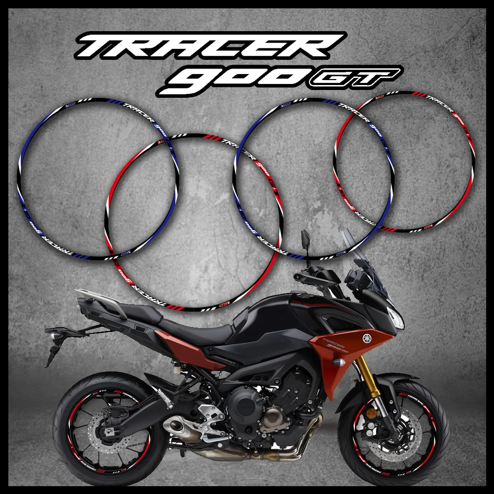 TRACER900 Reflective Motorcycle Accessories Wheel Hub Sticker Decals For YAMAHA TRACER 900 GT