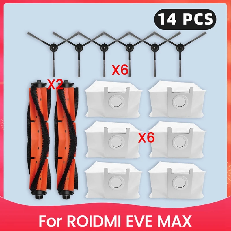

Для ROIDMI EVE MAX запасные части основная боковая щетка мешки для пыли аксессуары