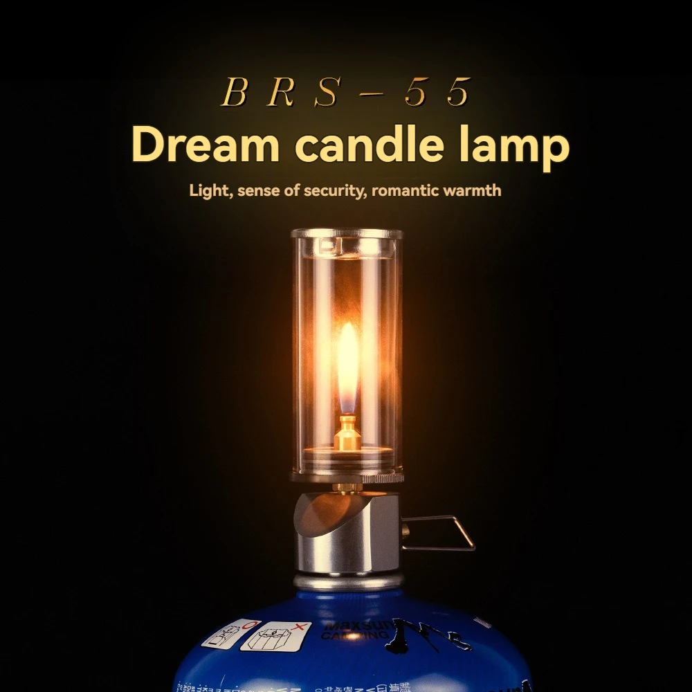 

2026 Hot New BRS-55 Outdoor Camping Gas Candle Light Outdoor Mini Gas Camping Lighting Camping Supplies