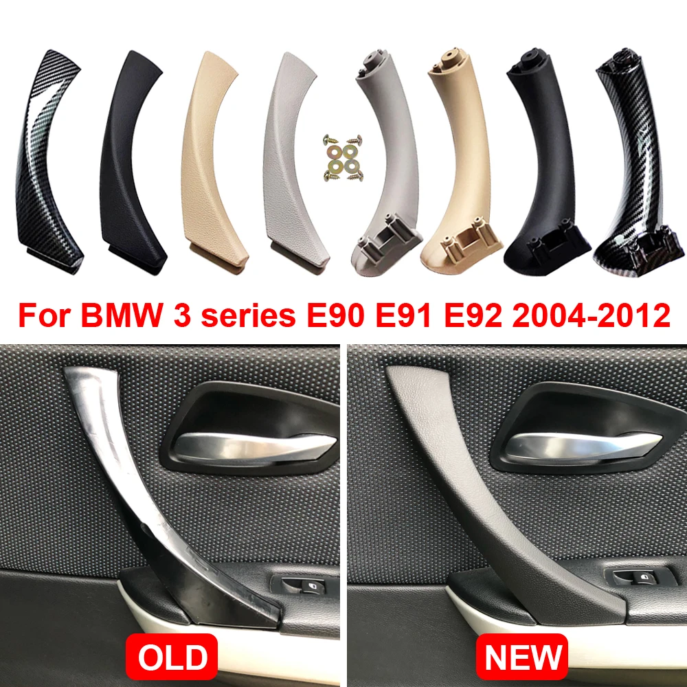 Full Set Interior Door Handles for BMW 3Series E90 E91 318 320 325 328 330 335 Part Inner Doors Panel Handle Bar Pull Trim Cover