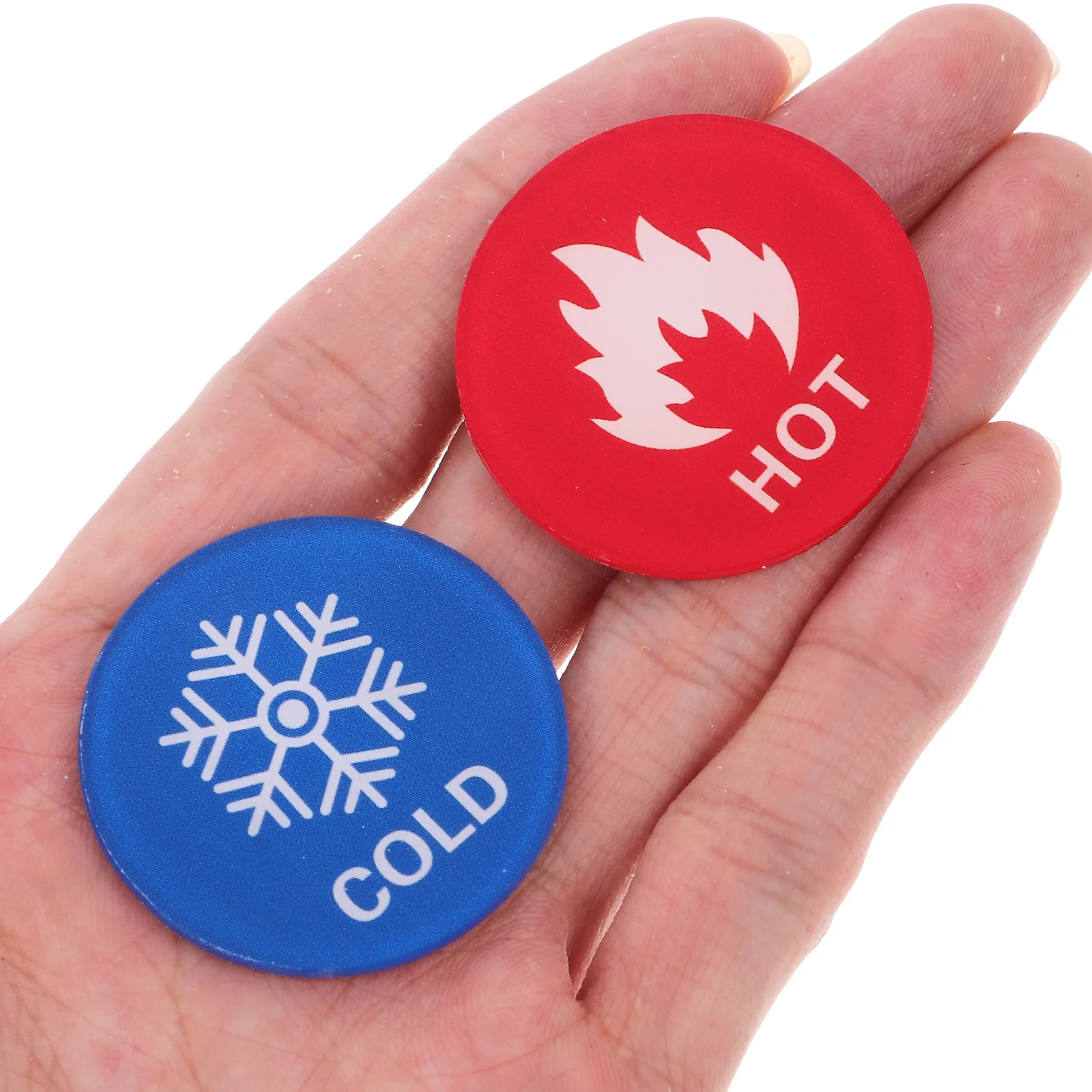 تسميات مؤشر الماء البارد الساخن ملصقات الاكريليك للحنفيات سخانات المياه المطبخ الحمام فندق مطعم ذاتية اللصق #3