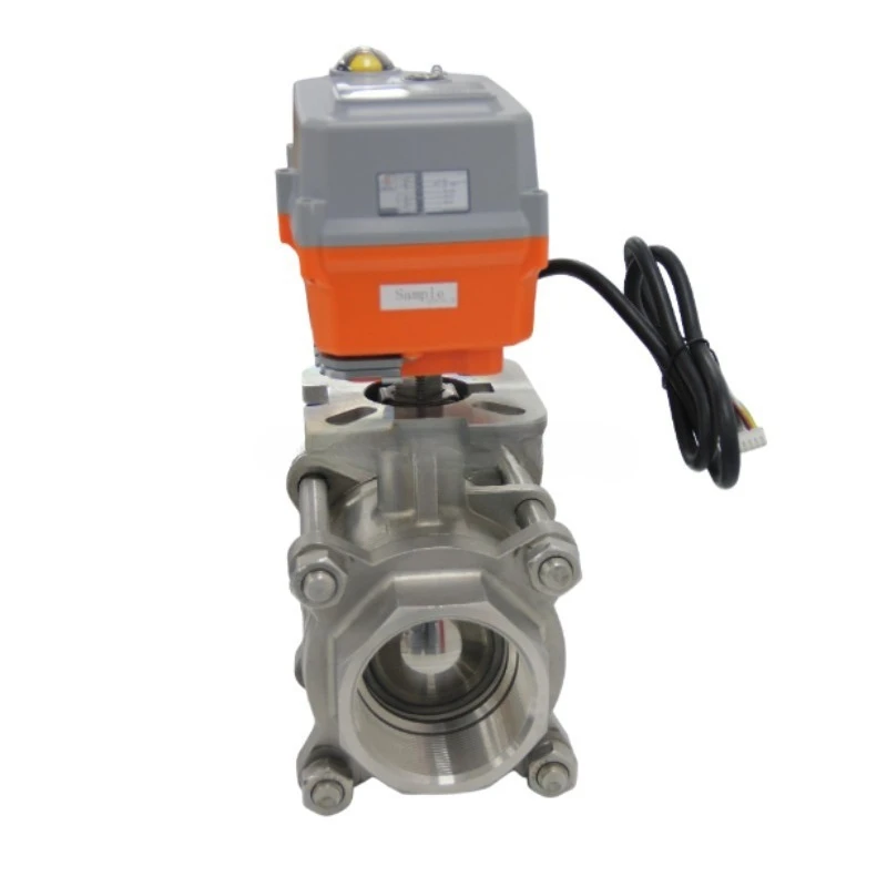 

Radiation electric three-piece ball valve special valve