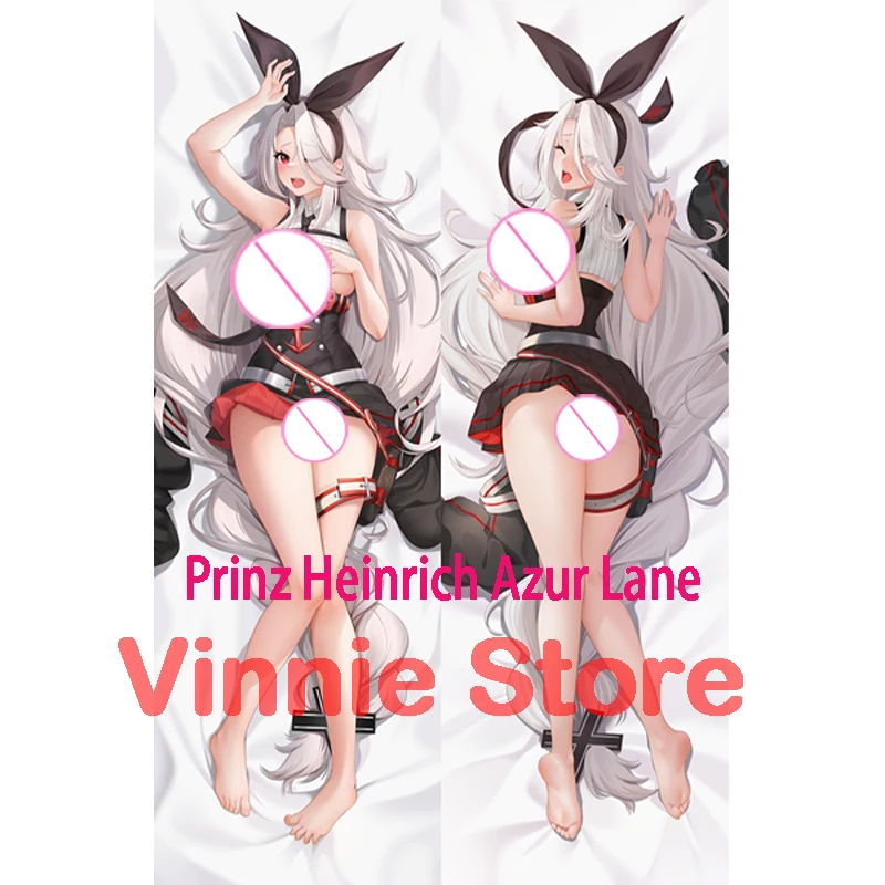 Dakimakura anime Prinz Heinrich Azur Lane  Double-sided Print Life-size body pillows cover Adult