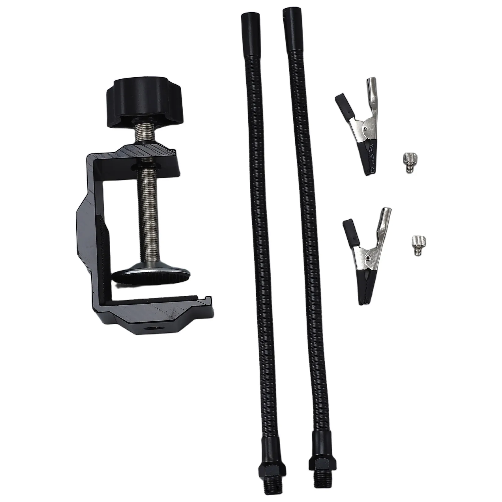 

Electric Soldering Iron Rack Black Universal Arm Sturdy Metal Soldering Station Holder Shelf Multifunctional Welding Accessories