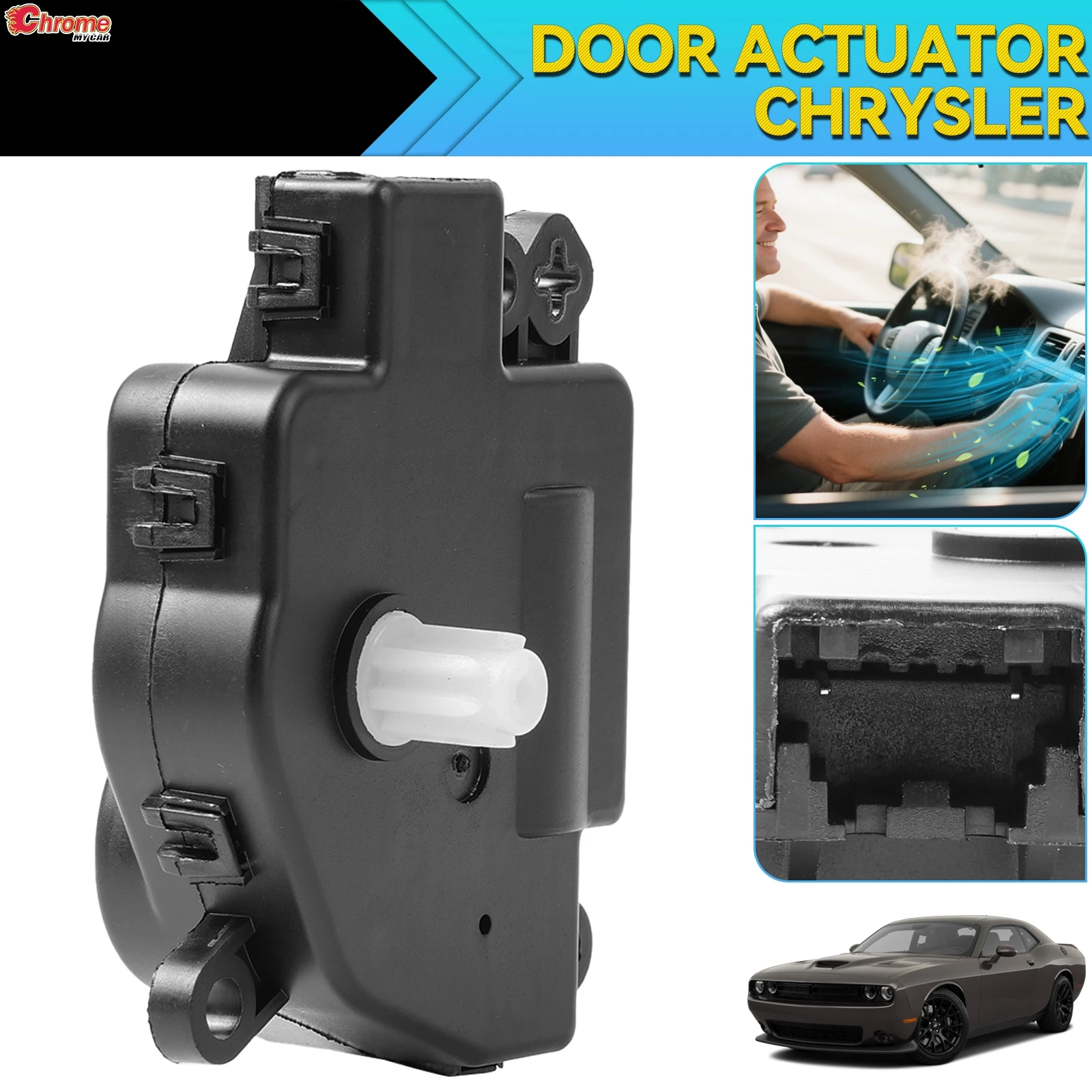 

HVAC Blend Door Actuator For Chrysler 300 Chrysler Town & Country Dodge Charger/Grand Challenger 2008-19 68033337AA 68238243AA