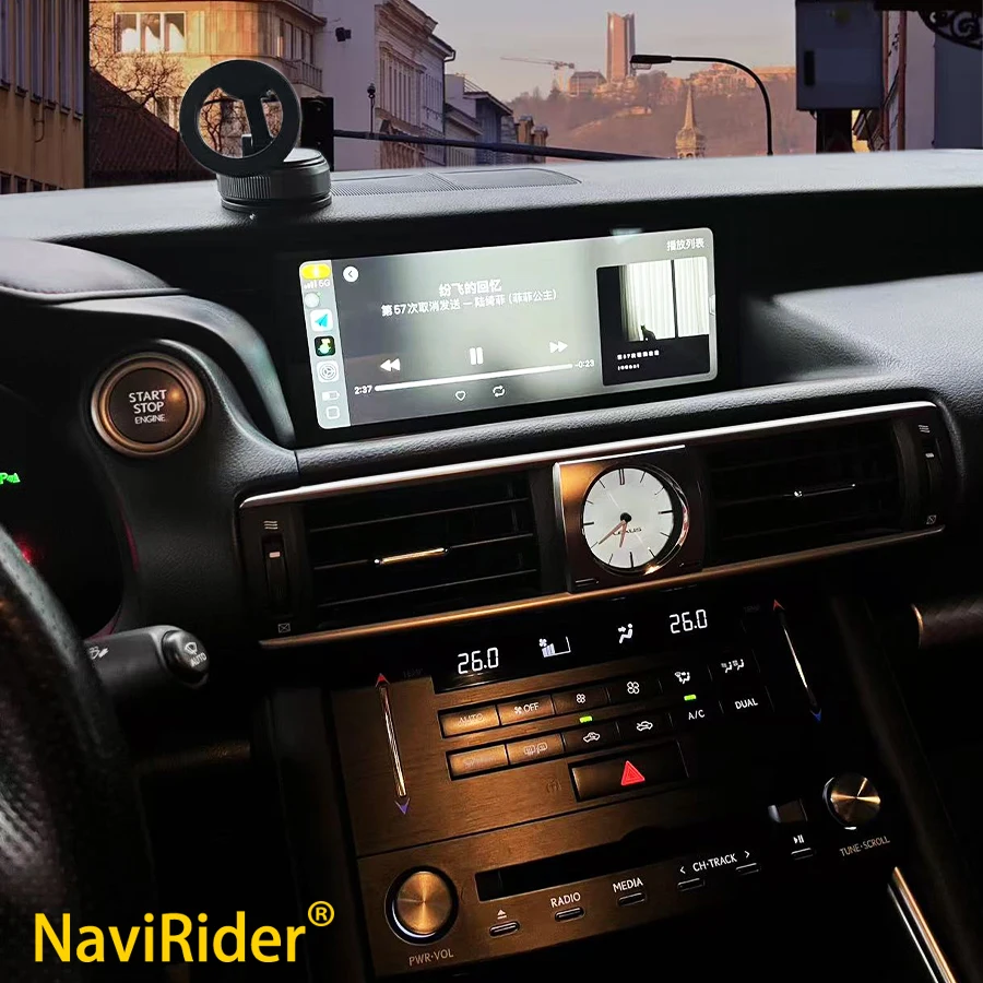10.25 Inch Android 14 Carplay Car Radio Multimedia Video Player For Lexus IS RC 300 350 250 F Sport 300 350 200t 300h 2013-2017
