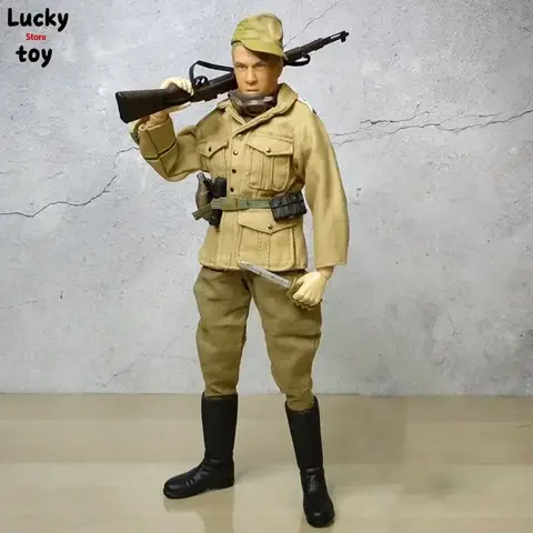 Collections 1/6 Scale WWII North African Soldiers Action Figures Model 30cm Male Soldier Doll Kids Gift