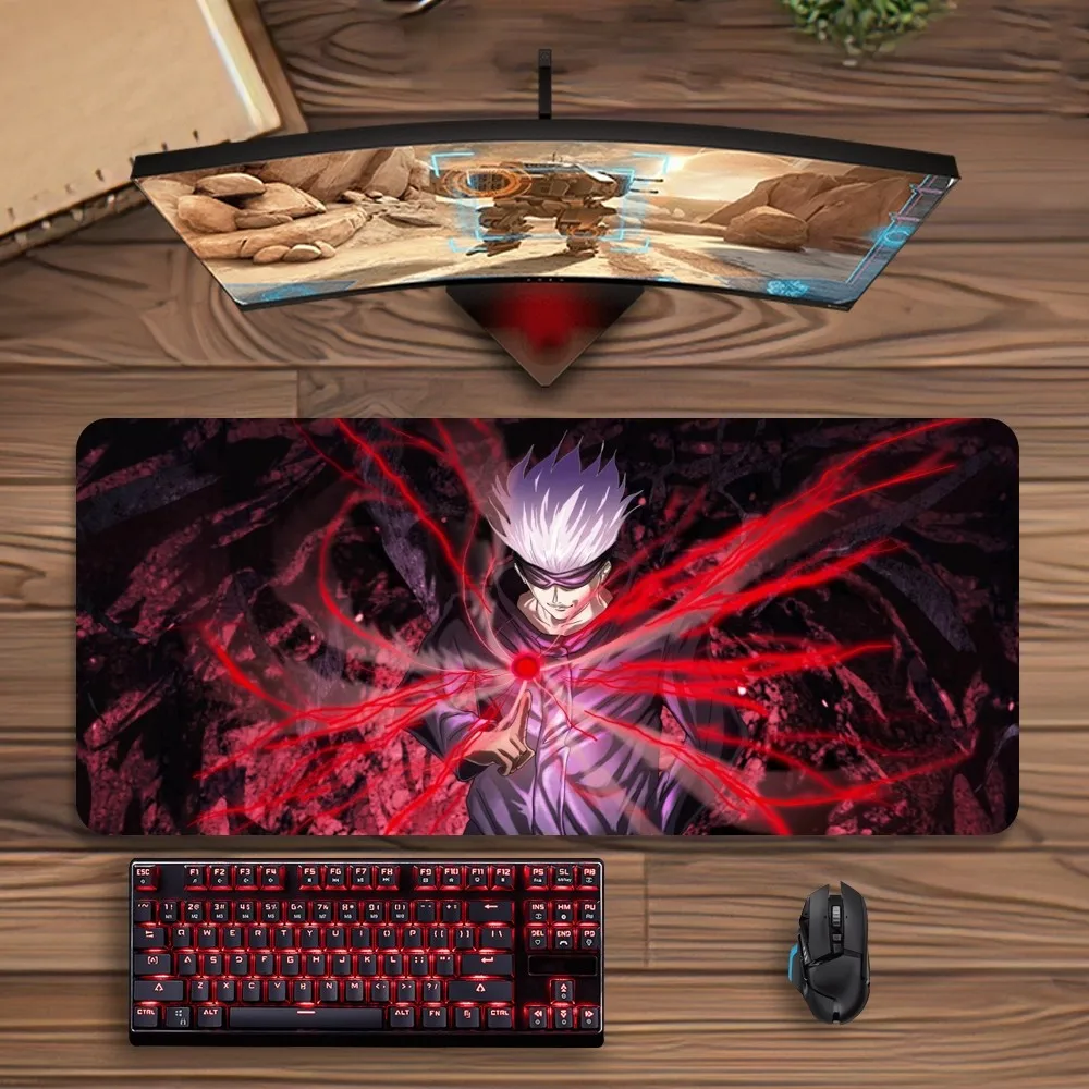 Hot Anime Jujutsu Kaisen Mousepads Monster Large Mouse Mat Big Desk Pad antiscivolo tappetino per Mouse in gomma tappetini per tastiera grandi