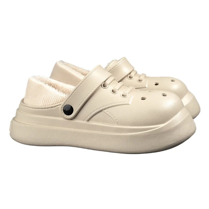 

Men's Slippers Winter Outdoor Warm Fluffy Slippers 2022 Winter Slippers Home Plush Women Cotton Shoes Unisex Winter Cotton Shoes