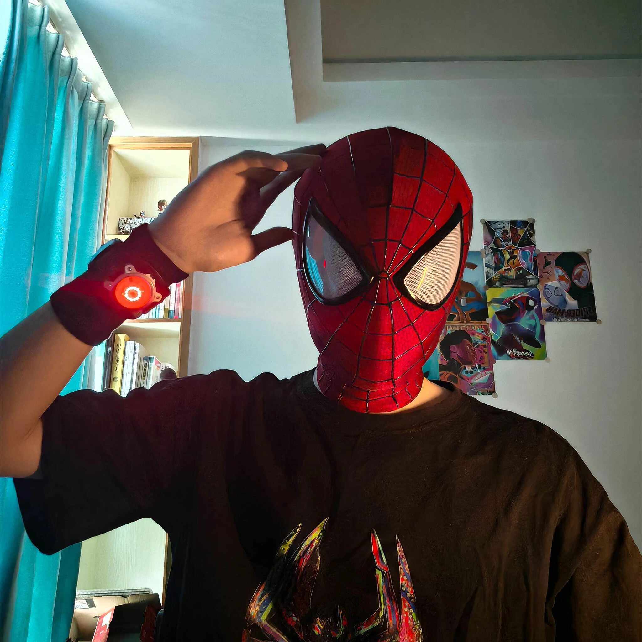 Spider man Masks Superhero Miles Morales SpiderMan Cosplay Mask for Adults Boys Girls Carnival Halloween Cosplay Costume Props
