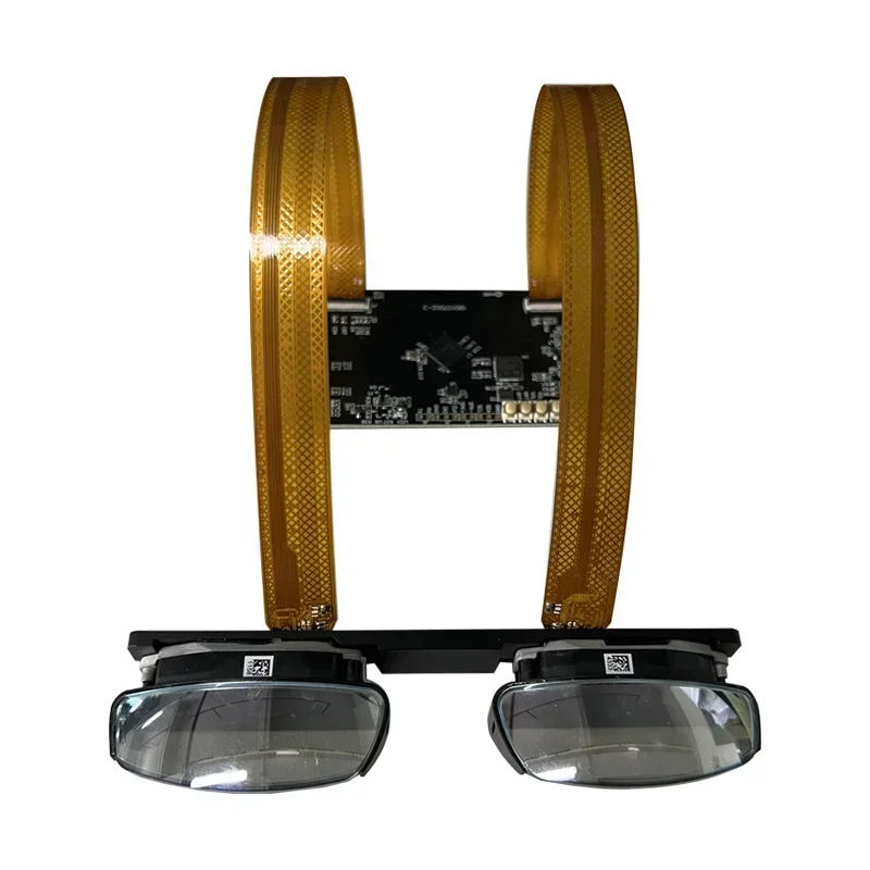 see-through and wide field-of-view birdnest AR optics module with 0.49 inch 1920x1080 micro OLED display for industri