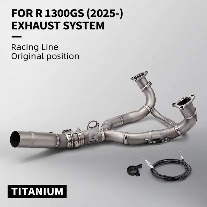 Forged Exhaust System For MotorcycleSuitable For  R1300GS R1300 Adventure Titanium Head Tube With 60mm Valve Exhaust System E