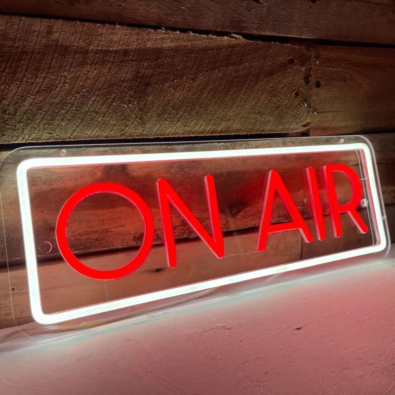 ON AIR Neon Sign, LED Neon Light Signs, USB Powered Neon Light for Podcasts,live Streams,Stadios,Nightclub, Man Cave Bedroom