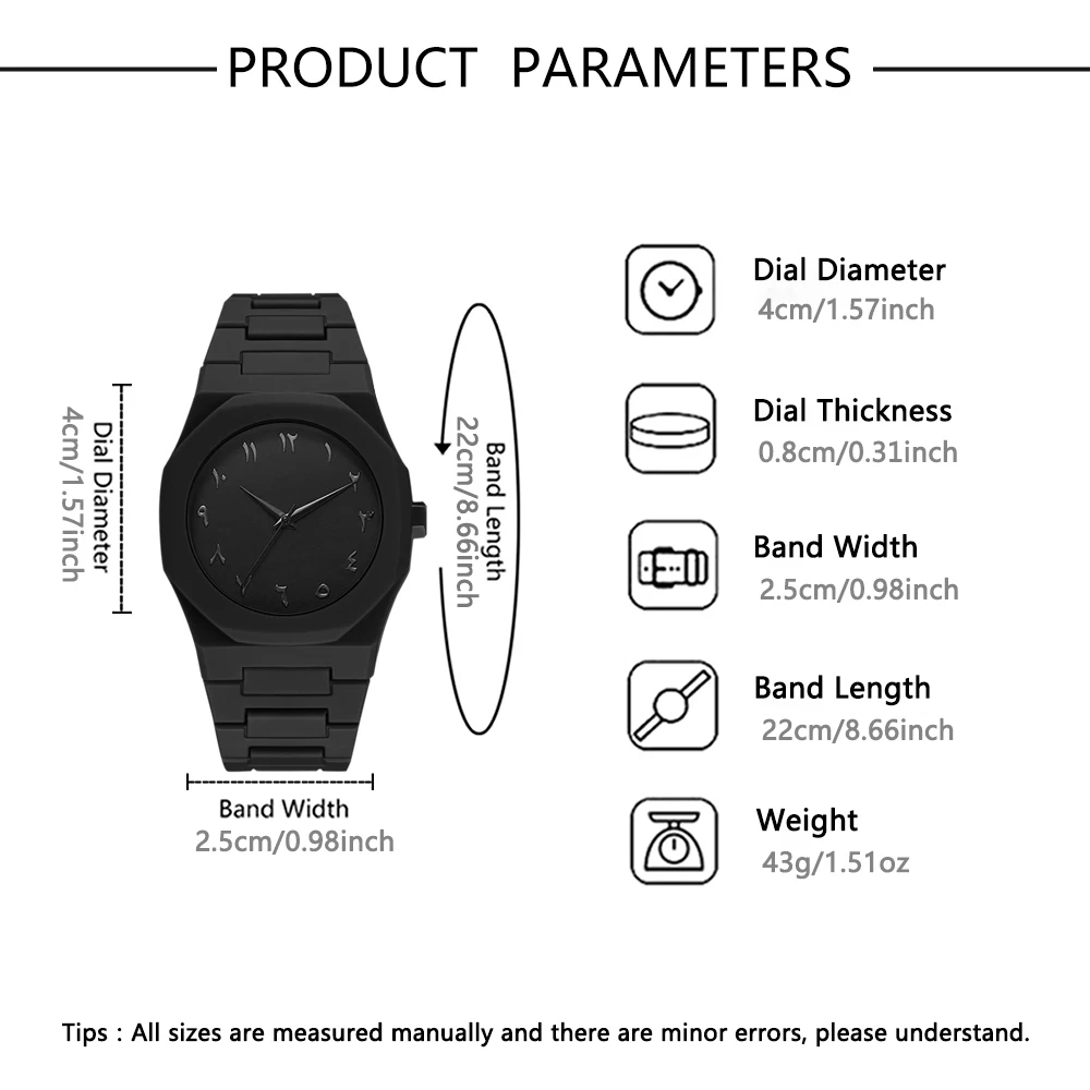 Fashionable 4Pcs Quartz Watch Set, Versatile Everyday Accessory Gift for Him