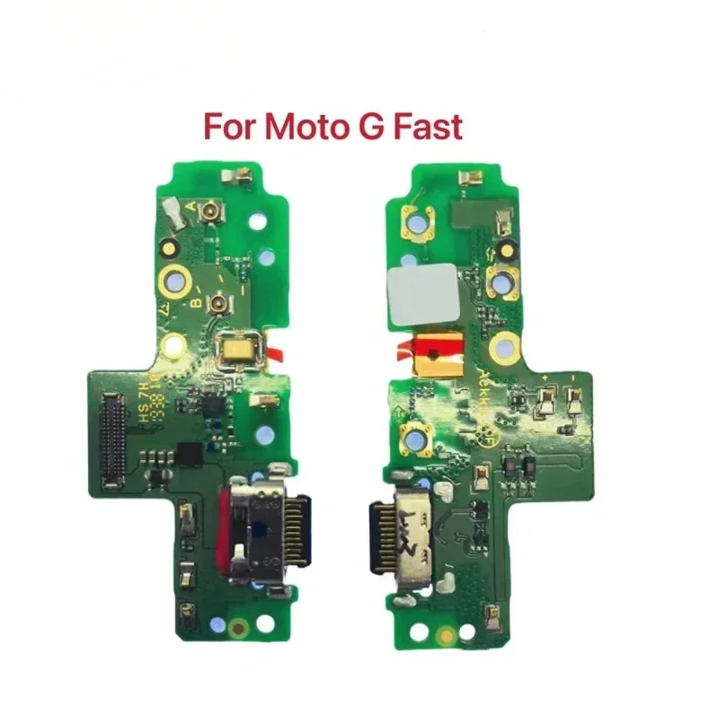 Pop USB Charging Port Charger Board Flex Cable For Motorola Moto G Fast G9 Play Plus Power Connector With Microphone