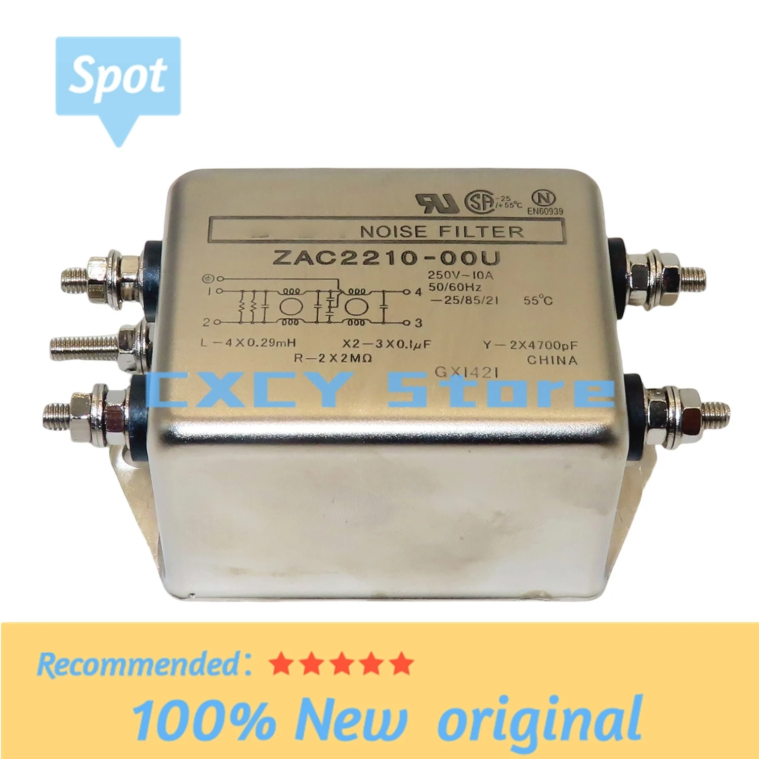 

Power filter ZAC2220-OOU ZAC2215-00U ZAC2210-00U
