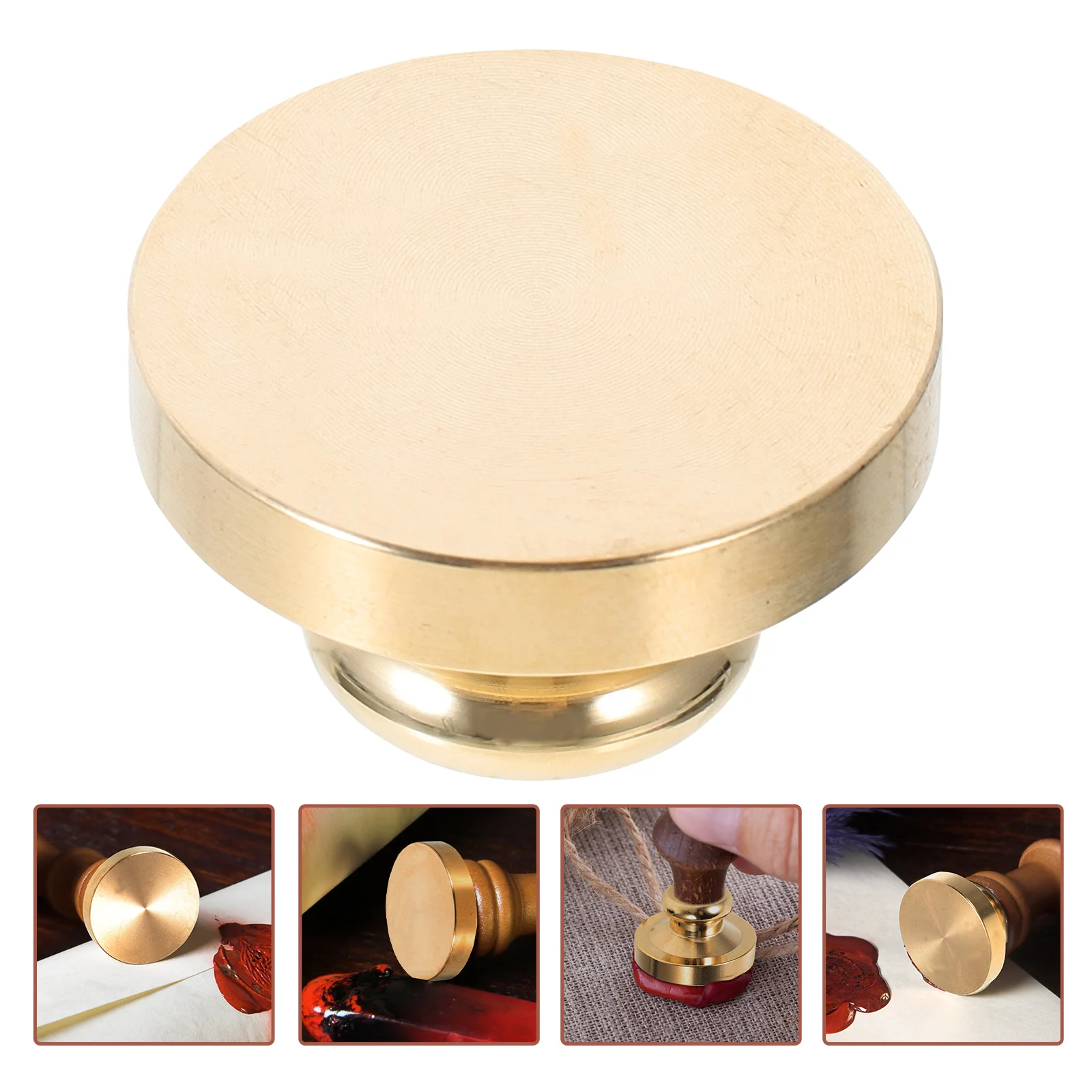 Blank Wax Seal แสตมป์ซองจดหมายซีล Lacquer หัวทองเหลืองของขวัญเปลี่ยนงานแต่งงานซีลเพื่อนเจ้าสาว