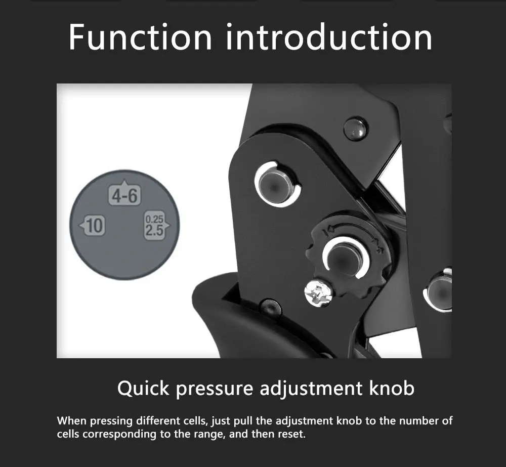 SN-2549 Ratcheting Crimping Plier for PH2.0/XH2.54/2.54/2.8/3.0/3.96/4.8/KF2510/JST Terminal Dupont Connectors Crimper Tool