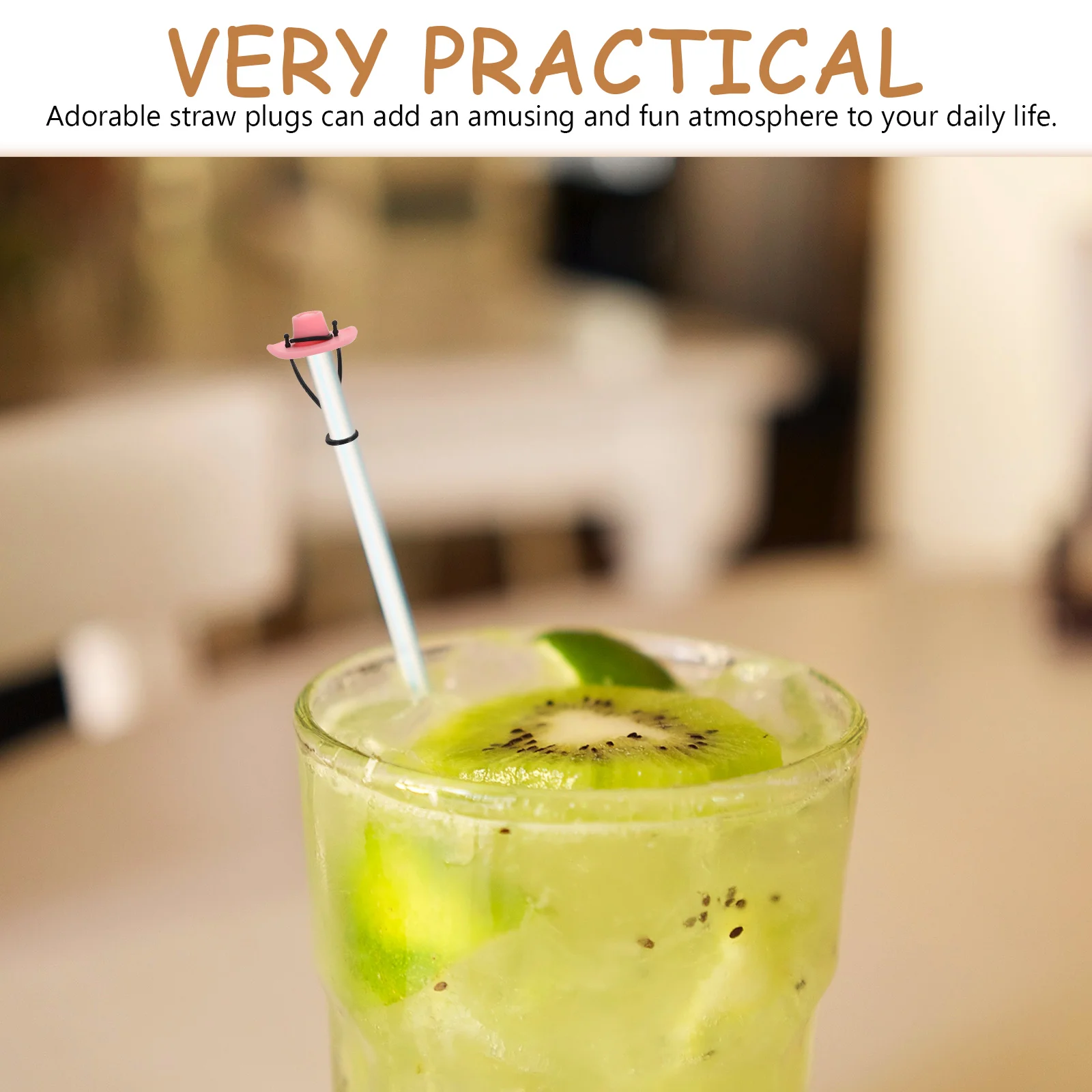 

8Pcs Silicone Straw Plugs Caps for Tumblers Drinking Straw Cover Toppers Protector Tips for Straws Small Silicone Covers