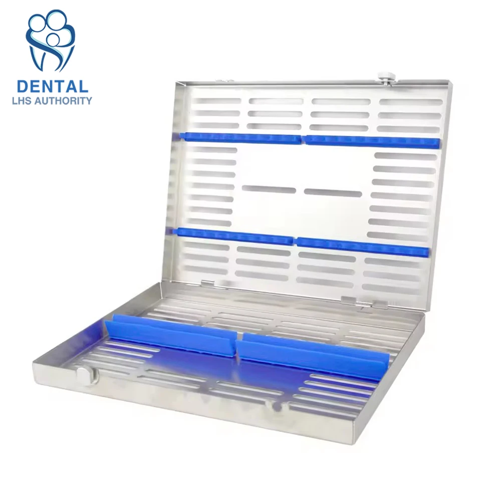 Dental Sterilization Rack Surgical Autoclavable Sterilization Box Dental Cassette File Burs Disinfection Tray Dental Instrument