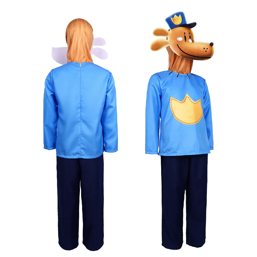 زي تنكري للعب الأدوار للرجال من Dog Man، بدلة أداء المسرح عبر الحدود، ملابس تنكرية للكلاب 5 للنساء
