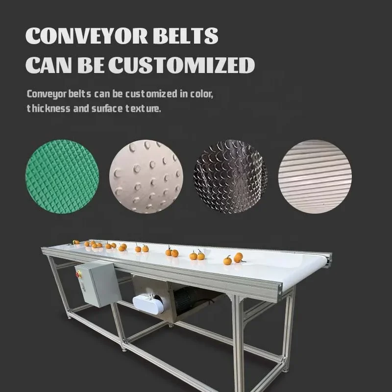 Portable conveyor belt cutting machine for sale in the food industry, flexible system for production, belt type release device