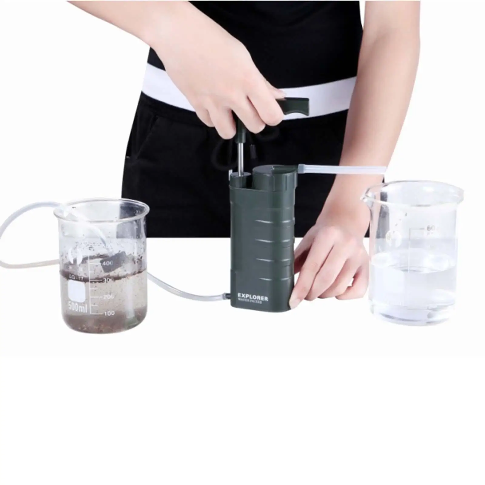 

Portable Water Filter Pump Personal Water Purifier for Outdoor Travel Family