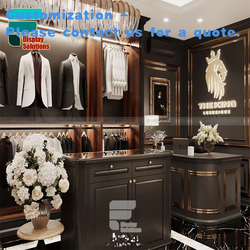 

custom.Modern Design Houseware Store Boutique Furniture Clothing Store Counter Wall Mounted Display Racks Clothing Store
