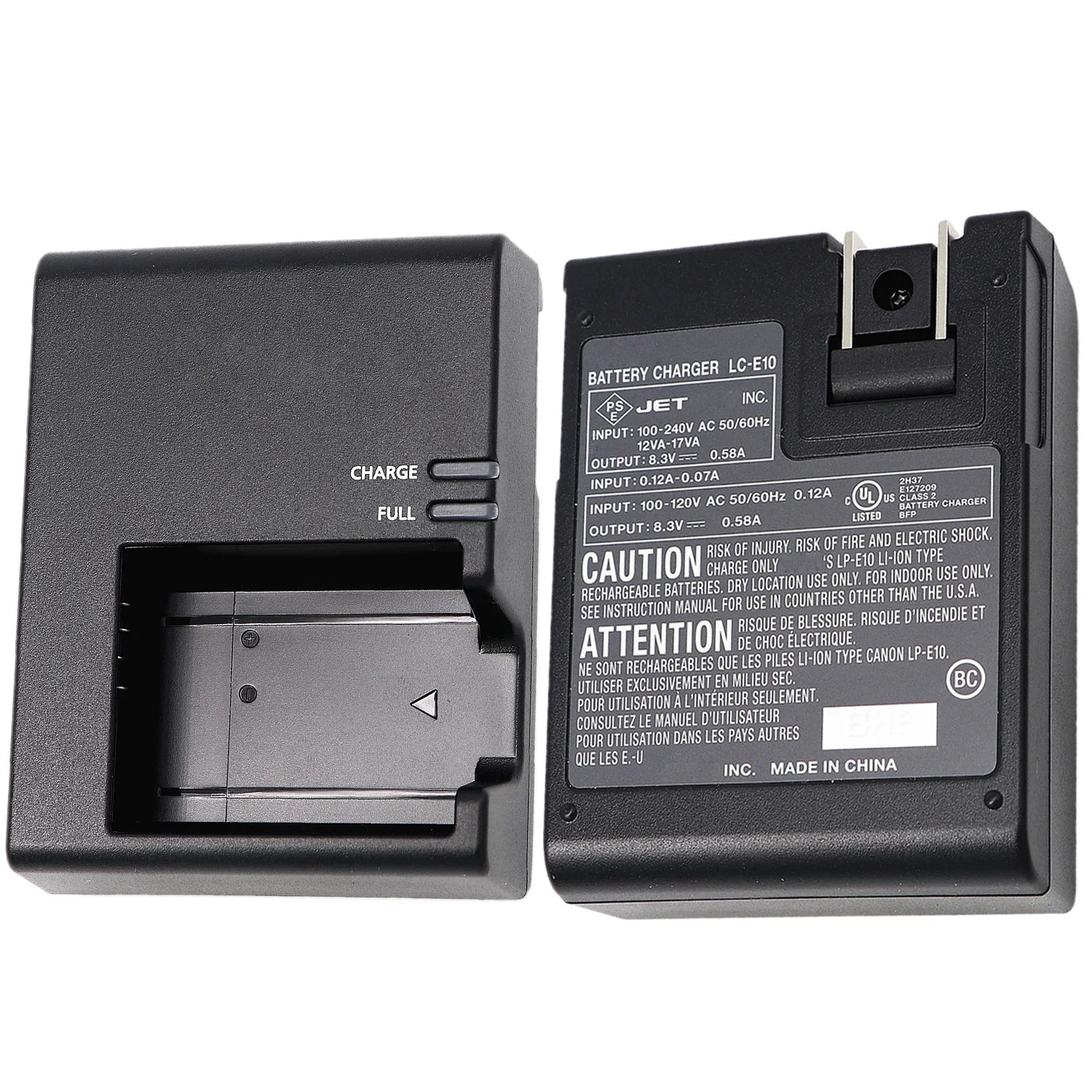 Original LC-E10 Charger LP-E10 Battery LCE10 LPE10 Folding plug For Canon EOS Rebel T3 T6 T7 T100 Kiss X50 X801500D 4000D Camera