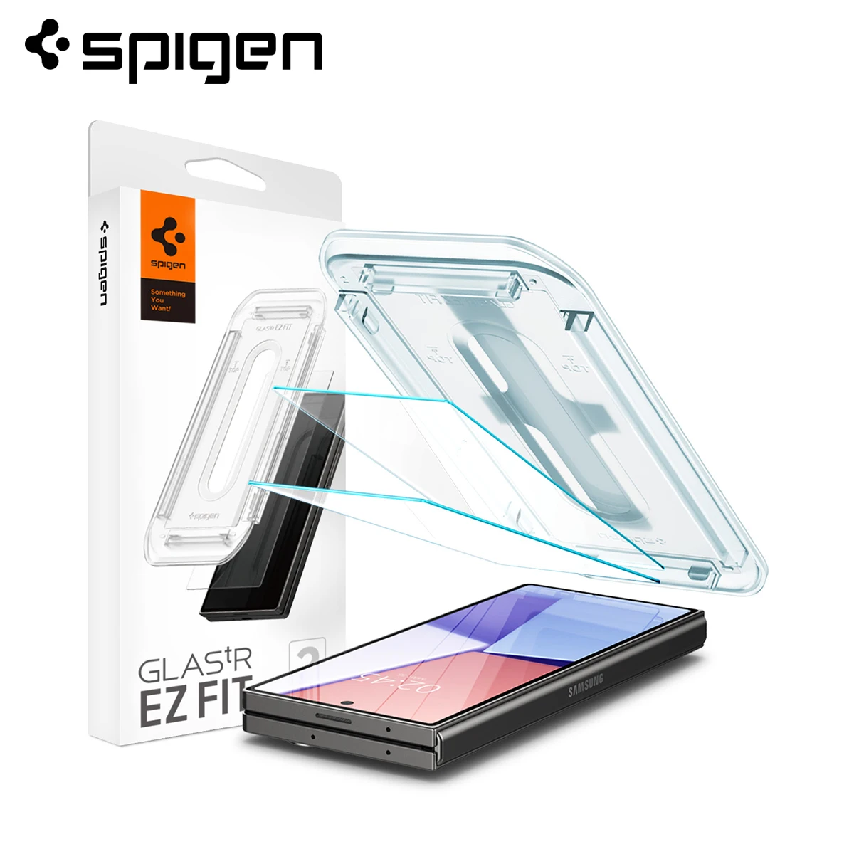 Spigen Glas.tR EZ Fit for Samsung Galaxy Z Fold 6 Tempered Glass Screen Protector (2P)