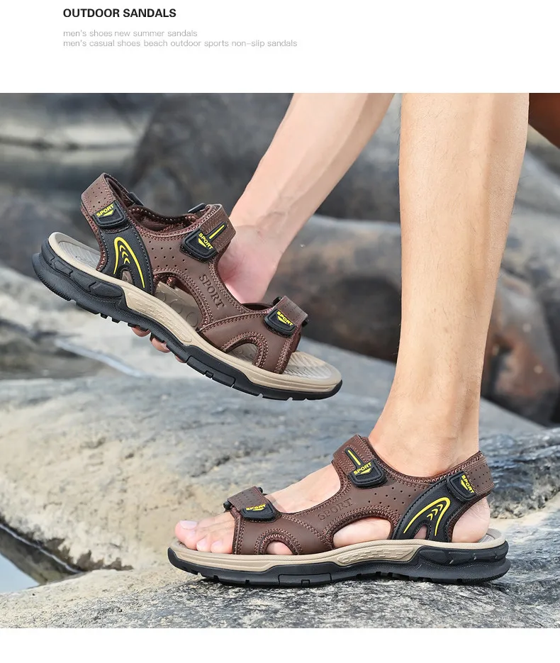 Sommer Herren-Sandalen Lässige Bequeme Sandalen 2025 Neue Designer-Sneaker Leichte Outdoor-Sandalen Strandsandalen Herrenschuhe – Detail 19