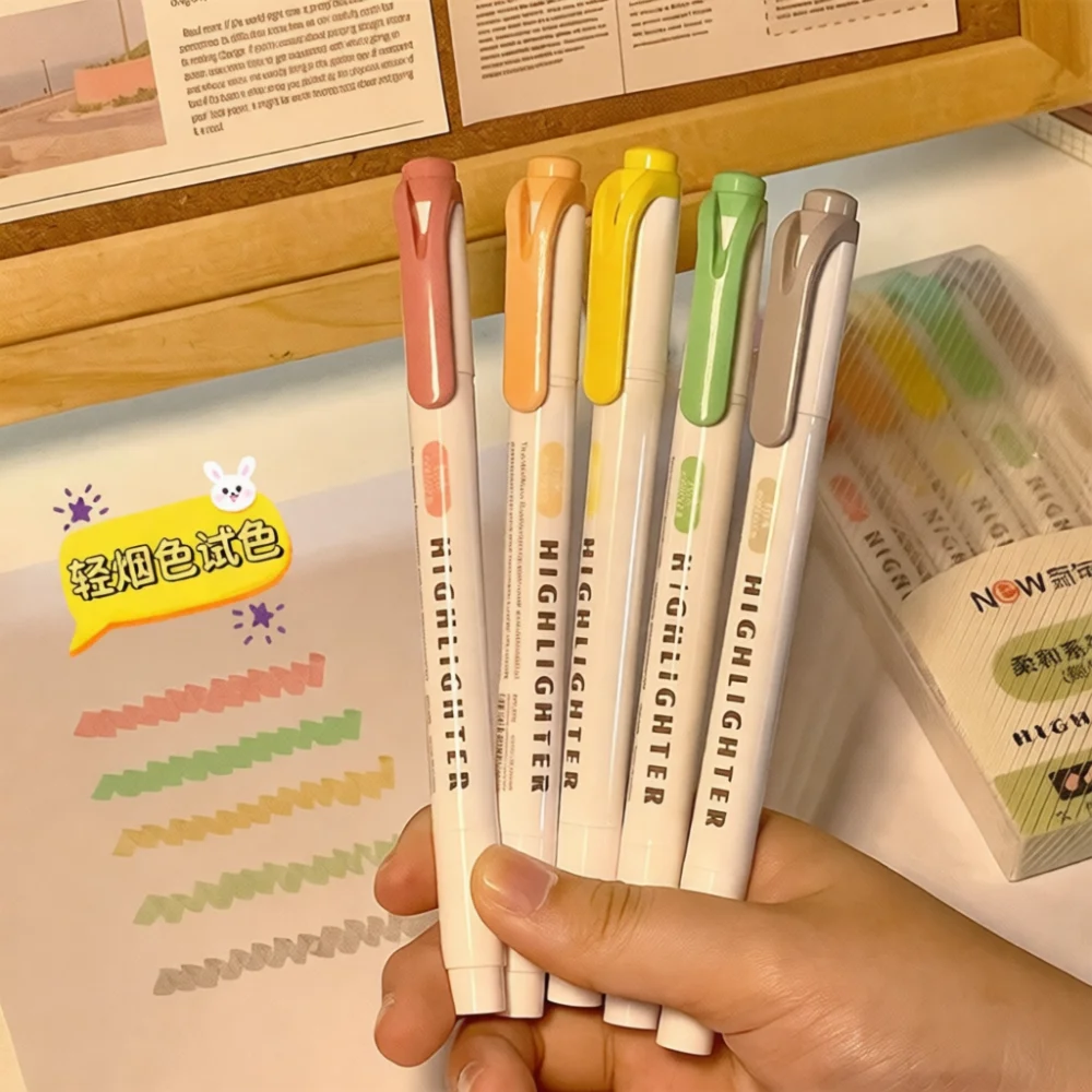 Двусторонние пастельные маркер – обзор и цена Pastel Highlighter Set Double Ended