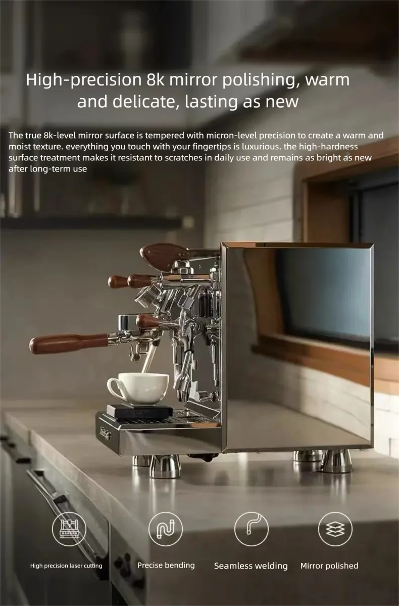 Gemilai White Whale 3035B/C Полуавтоматическая деловая или домашняя кофемашина Итальянский концентратор E61 Заварочная головка