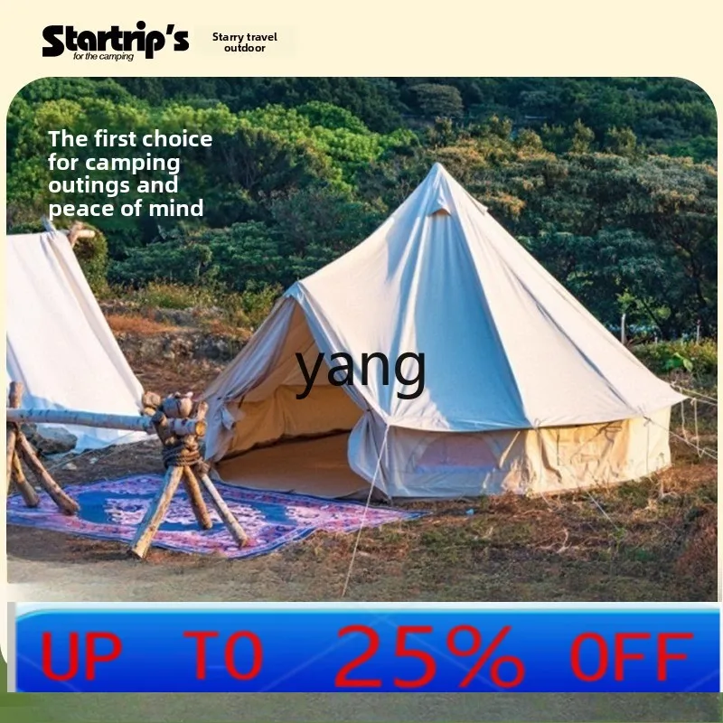 LMMTent Outdoor Mongolian Yurt Camping Overnight Thickened Rainproof Sunshade Shelter