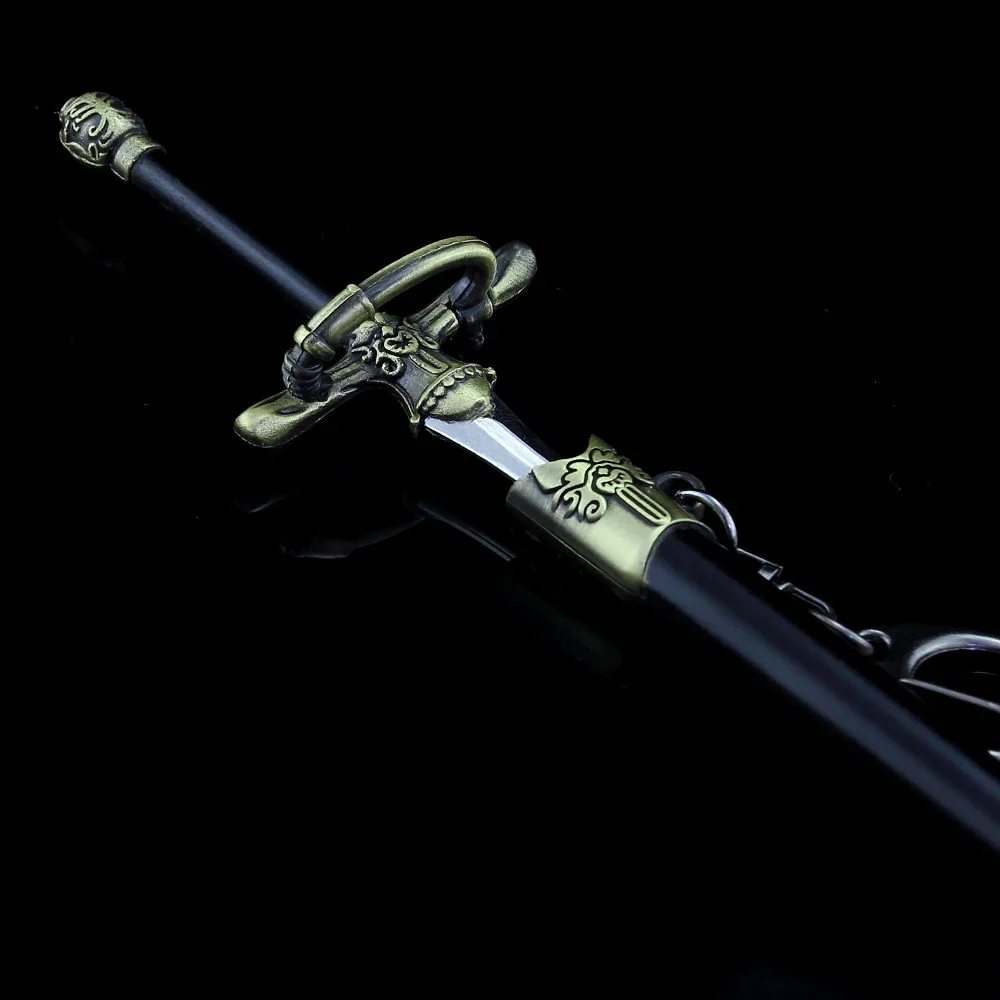 22 سنتيمتر حصلت على لعبة سيف غمد المفاتيح المسلسلات التلفزيونية الأمريكية البضائع 1:6 عروش القرون الوسطى نموذج معدني مجموعة حلية المنزل #5