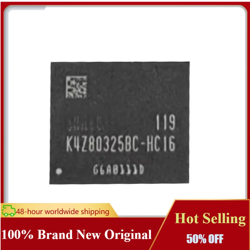1PCS K4Z80325BC-HC16 8GB 180FBGA flash IC chip GDDR6 brand new original K4Z80325BC-HC16 Hot Selling